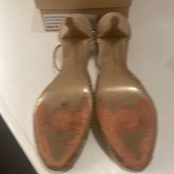 Gold Sparkle T-Srap Heels - Picture 7 of 9